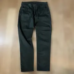 ユニクロ ウルトラストレッチスキニーフィット　ジーンズ メンズL ダークグリーン