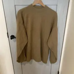 WEGO ベージュ クルーネックニット M