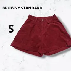 ＊ブラウニースタンダード＊コーデュロイ ショートパンツ ワインレッド バックゴムのサムネイル