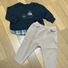 90センチ　長袖上下セット