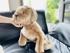 Brown dog floppy plush toy (large) handmade