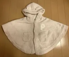 gelatopique フード付きポンチョ 80-90 ピンク