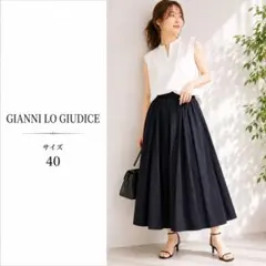 GIANNI LO GIUDICE ロングスカート フレア L ウエストゴムのサムネイル