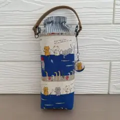 保冷、保温　ペットボトルカバー　　水筒カバー　コットンこばやし　釣り猫チンアナゴ