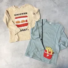 チークルーム 長袖カットソー ロンT 2枚セット☆120