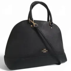 コーチ 2WAY ハンド・ショルダーバック ブラック レザー F27590