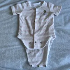 日本製BARNEY'S NEW YORK ストライプロンパース　ピンク白ボーダー