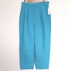 新品　未使用　ショコラフィネローブ　パンツ　後ろウエストゴム　ブルー　M