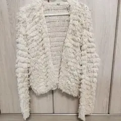 AnotherEditionアイボリー フリンジカーディガンのサムネイル