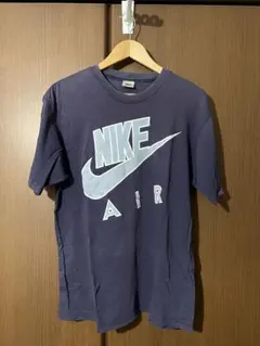 【希少】90年代 NIKE AIR ロゴTシャツ ネイビー 雰囲気抜群 古着
