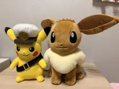 ポケモン　ピカチュウ　イーブィ　ぬいぐるみ2体セット