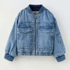 【新品】ZARA　デニム ボンバージャケット　ブルゾン　140cm