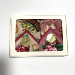 【新品未使用】FEILER 花柄タオルハンカチ2枚セット
