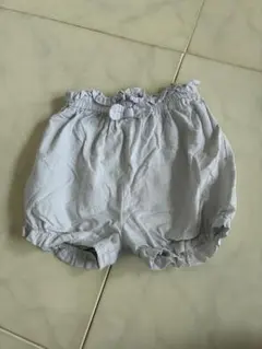 ★4/17(金)まで★ Cottli 白(グレーストライプ)フリル付きパンツ