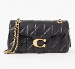 【新品未使用】COACH タビー ショルダー バッグ 26キルティング ゴールド