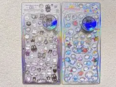 【光るジュエルプチドロップステッカー2点】しろくろ あわわちゃん 平成キャラ