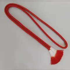 帯締め 振袖用 正絹と金属糸 朱赤と金色 日本舞踊 訪問着 付下げ 小紋 W