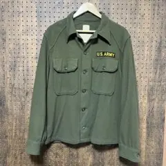 70sビンテージミリタリー スイートオール シャツ ベイカー米軍物OG-107