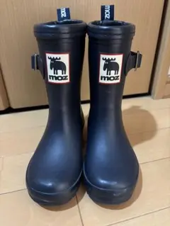 ☆かなり美品☆moz ネイビー ラバーブーツ