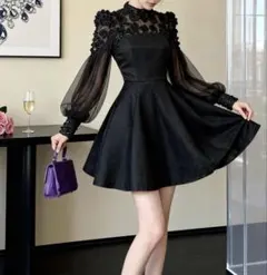 大人気❤️秋冬ミニドレス　お出かけ　女子会　デート　パーティーに最適