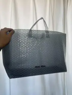 miumiu 限定ショッパー ビニール素材 大容量 付属品