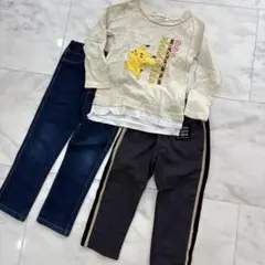 ダークブルースキニーデニムパンツ 100cm