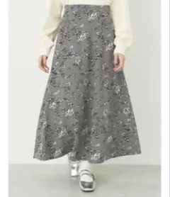 earth music＆ecology 花柄　ロングスカート