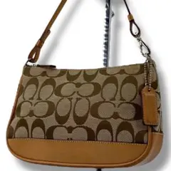 COACH コーチ アクセサリーポーチ ミニハンドバッグ シグネチャー