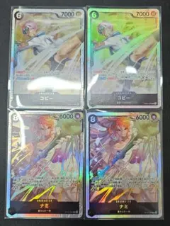 ワンピースカード 神の島の冒険　ナミ×2枚　コビー　SR×2枚