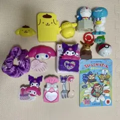 ハッピーセット おもちゃ 絵本 サンリオ ポケモン ドラえもん まとめ売り