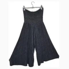 スペッチオ　シャトルプリーツ キュロットフレアパンツ　ヘリンボーン柄　美品　伸縮