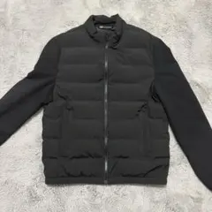 ZARAブラック ダウンジャケット ジップアップ