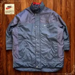 90s NIKE オールドナイキ ベンチコート 中綿コート ネイビー ビンテージ