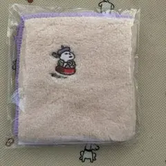 スヌーピ刺繍タオル