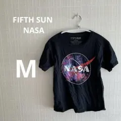 NASA ギャラクシーロゴ Tシャツ M 黒 古着 宇宙デザイン