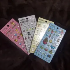 韓国限定ボンドロ 3Dクリスタルステッカー ミッフィー 4枚セット【本日発送可】