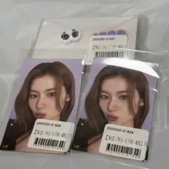 TWICE オンラインくじ　サナ　ステッカー　ラバーネームホルダー