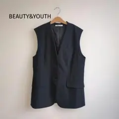BEAUTY&YOUTH UNITED ARROWS　ベスト　ジレ　ネイビーのサムネイル