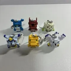 デジモンアドベンチャー ドット絵 キーホルダー 6種セット