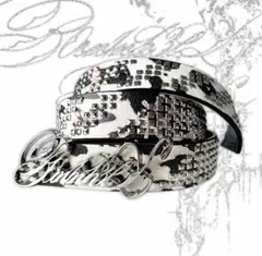 小物 BORN1NH3LL Leopard Studded Logo Belt BORN1NH3LL Leopard Studded Logo Belt - メルカリ