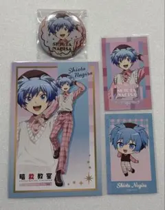 暗殺教室 潮田渚 缶バッジ チェキ風カード スイパラ スイーツ