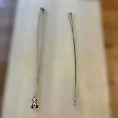 パンダとハートのネックレス 2点セット