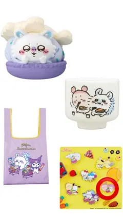 ちいかわ サンリオ モモンガ 古本屋 おちょこ ピンバッジ マカロン エコバッグ