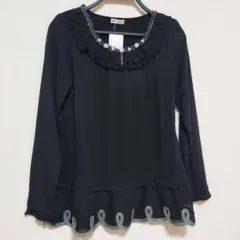 新品未使用 axes femme 音符チャーム付きカットソー ブラック Mサイズのサムネイル