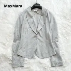 美品 白タグ】マックスマーラ サマージャケット リネン100% ベージュ40 