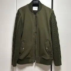 MA-1 ブルゾン　ニット生地　ダブルジップのサムネイル