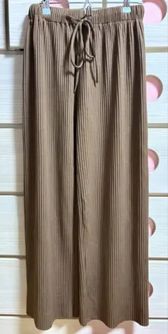 INGNI プリーツパンツ ワイド 茶色 ブラウン