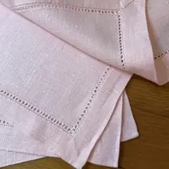 ランチョンマットLinen pink 4枚のサムネイル