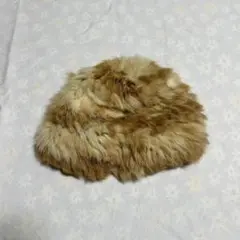 AZUL by moussy ラビットファー帽子　ブラウン系