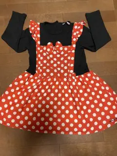 ミニーマウス☆ 120cm☆futafutaフタフタなりきりワンピース☆